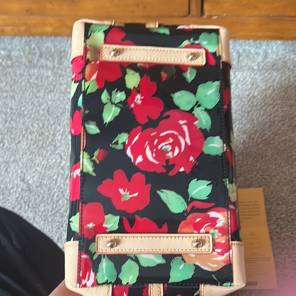 Dooney & Bourke Floral Tote Bag - Red and Green - Picture 5 of 6